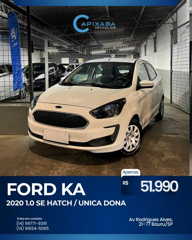 Carro Ford Ka 2020 1.0 SE (Flex)