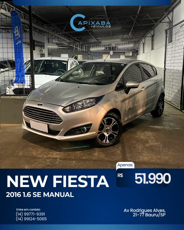 Carro Ford Fiesta Hatch 2016 1.6 (Flex)