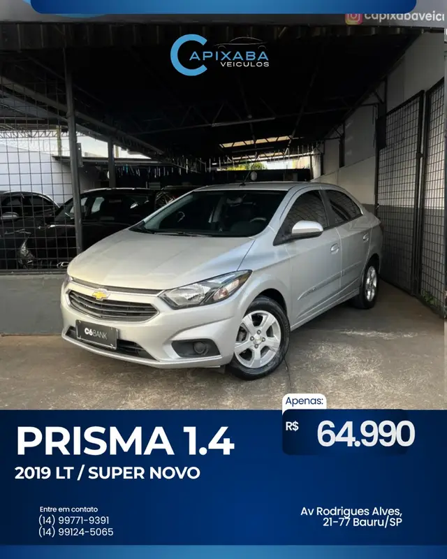 Carro Chevrolet Prisma 2019 1.4 LT SPE/4