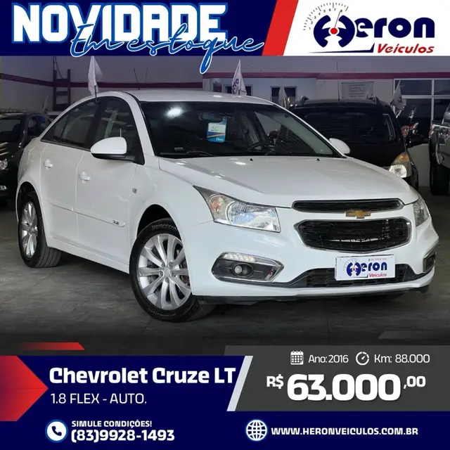 Carro Chevrolet Cruze 2016 LT 1.8 16V Ecotec (Aut)(Flex)