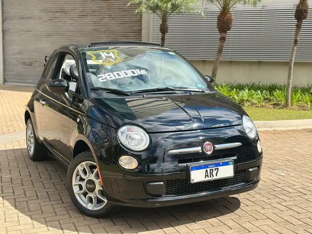 Carro Fiat 500 2014 Cabrio Dualogic 1.4 Evo (Flex)
