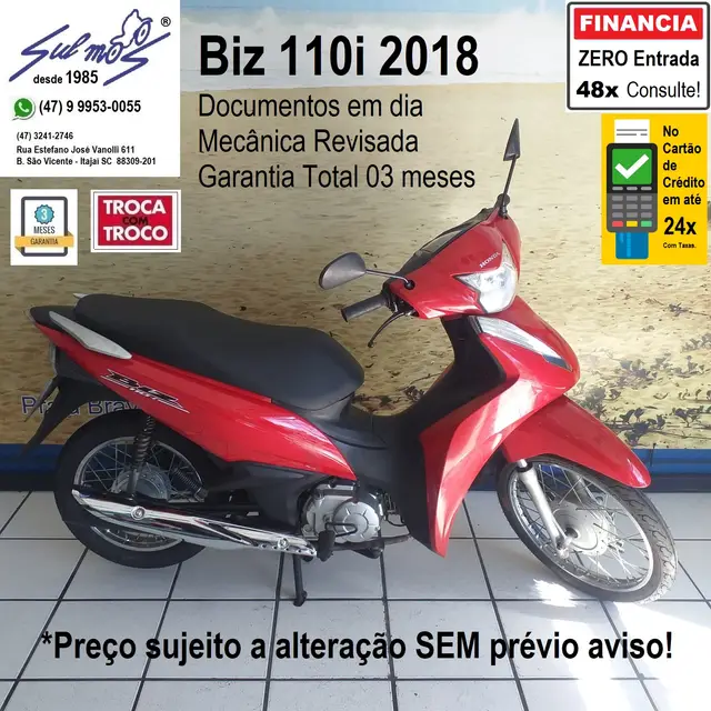 Moto Honda Biz 110i 2018 BIZ 110i
