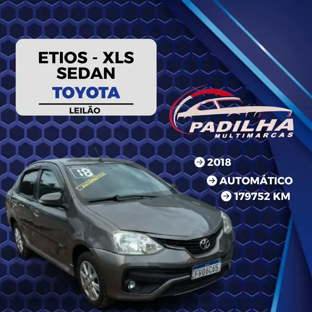 Carro Toyota Etios Sedan 2018 XLS 1.5 (Aut) (Flex)