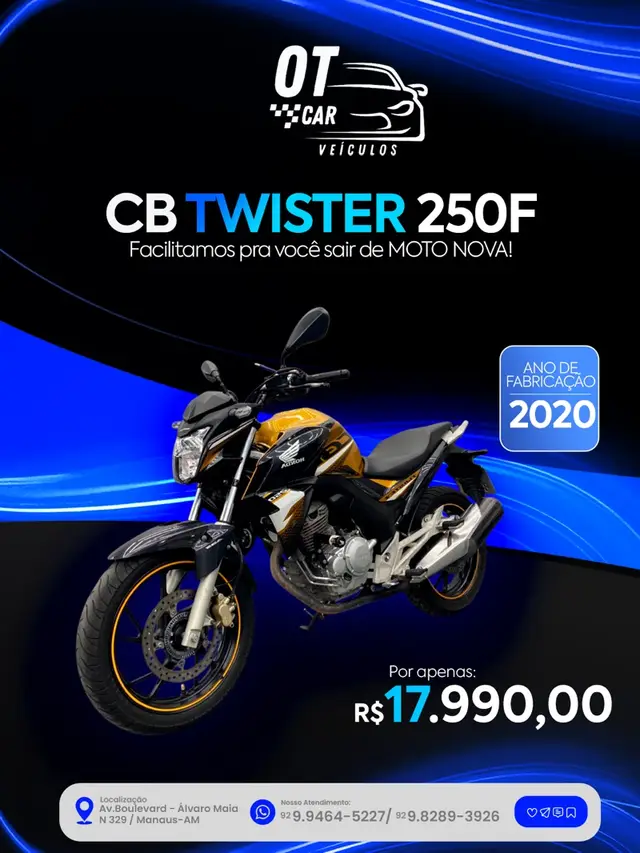 Moto Honda CB 250F Twister 2020 (ABS)
