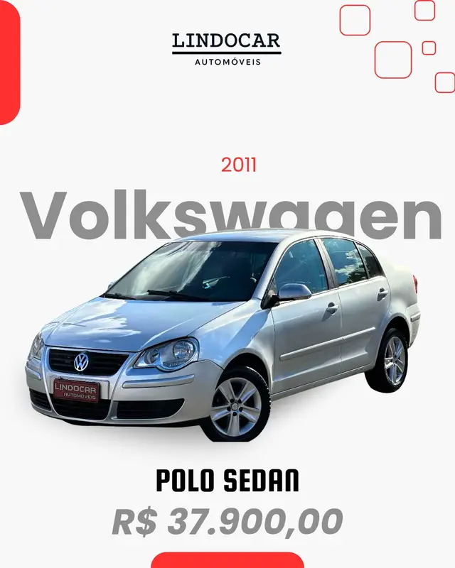 Carro Volkswagen Polo Sedan 2011 1.6 8V (Flex)