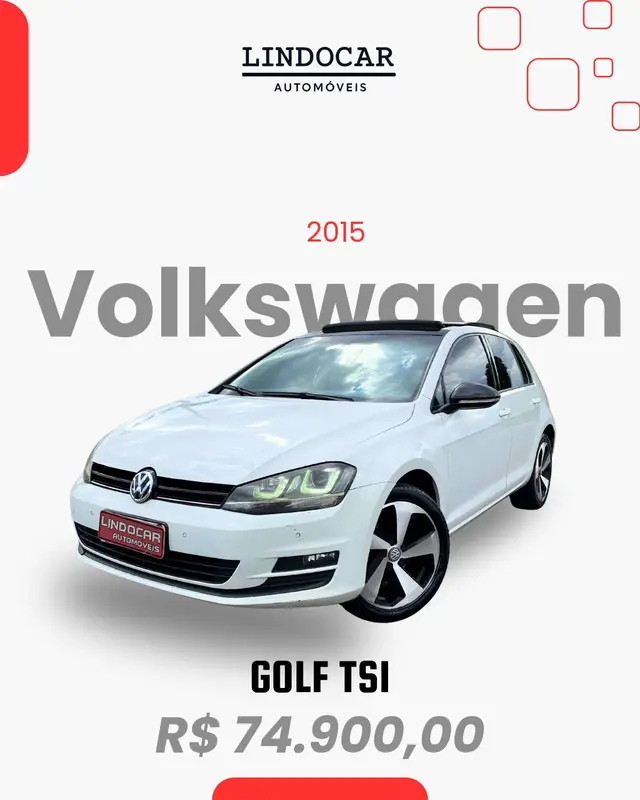 Carro Volkswagen Golf 2015 Comfortline 1.4 TSi