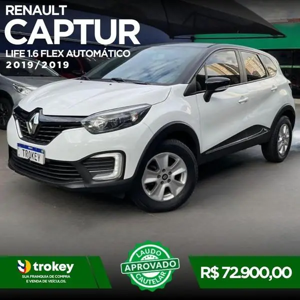 Carro Renault Captur 2019 Life 1.6 16v SCe CVT (Flex)