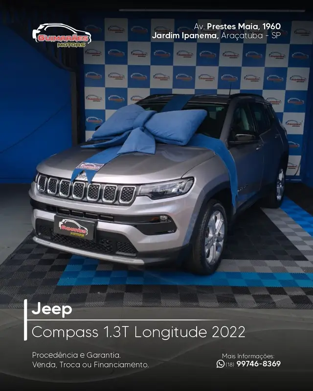 Carro Jeep Compass 2022 Longitude 1.3 T270 (Aut) (Flex)