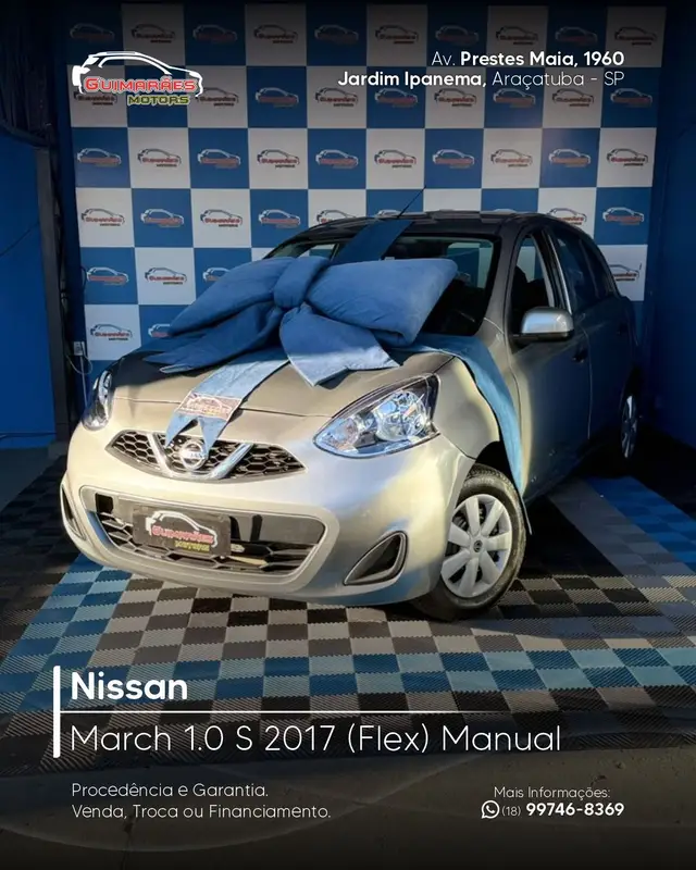 Carro Nissan March 2017 1.0 12V S (Flex)