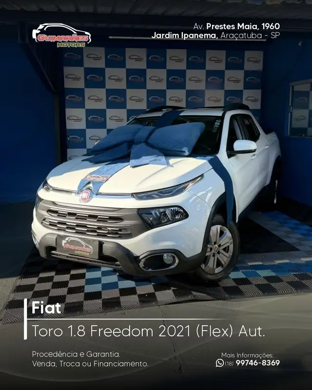 Carro Fiat Toro 2021 Freedom 1.8 AT6 4x2 (Flex)