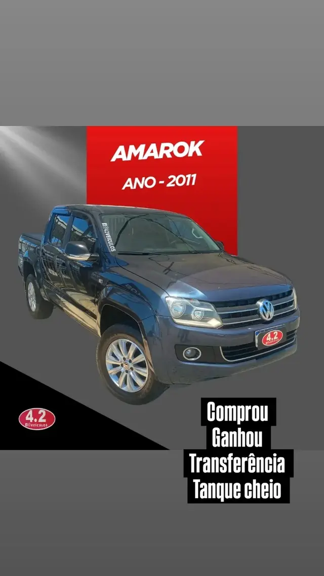 Carro Volkswagen Amarok 2011 2.0 CD 4x4 TDi Highline (Aut)