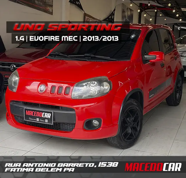 Carro Fiat Uno 2013 Sporting 1.4 8V (Flex) 4p