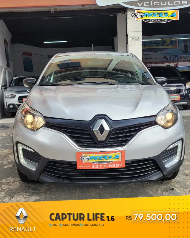 Carro Renault Captur 2021 Life 1.6 16v SCe CVT (Flex)
