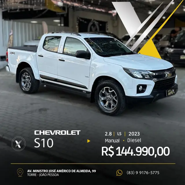 Carro Chevrolet S10 Cabine Simples 2023 LS 2.8 Turbodiesel