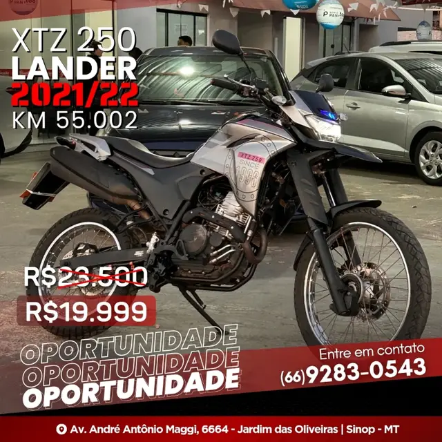 Moto Yamaha XTZ 250 Lander 2022 Blueflex/ABS