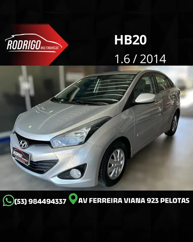 Carro Hyundai HB20S 2014 1.6 Comfort Plus (Flex)