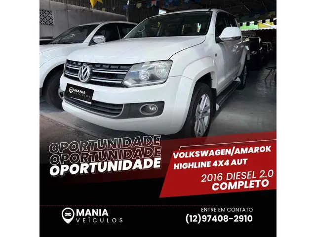 Carro Volkswagen Amarok 2016 2.0 CD 4x4 TDi Highline (Aut)