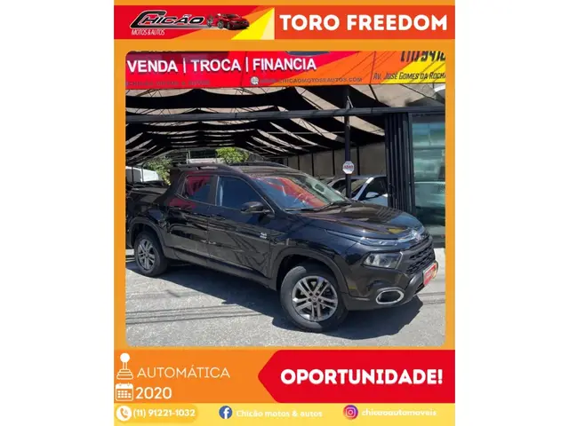 Carro Fiat Toro 2020 2.0 TDI Freedom Auto 4WD