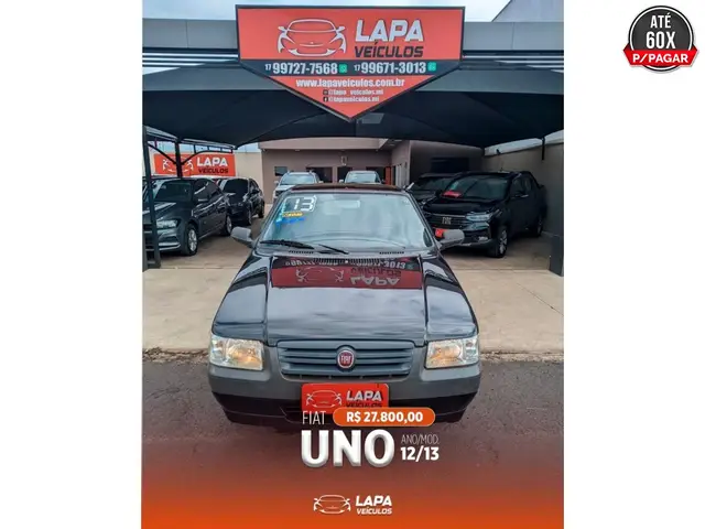 Carro Fiat Uno Mille 2013 Fire Economy 1.0 (Flex) 2p