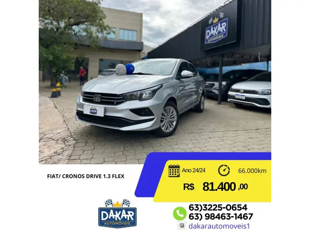Carro Fiat Cronos 2024 Drive 1.3