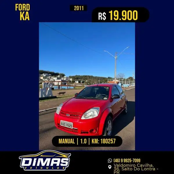 Carro Ford Ka 2011 Ka 1.0 (Flex)