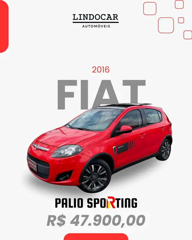 Carro Fiat Palio 2015 Sporting 1.6 16V (Flex)