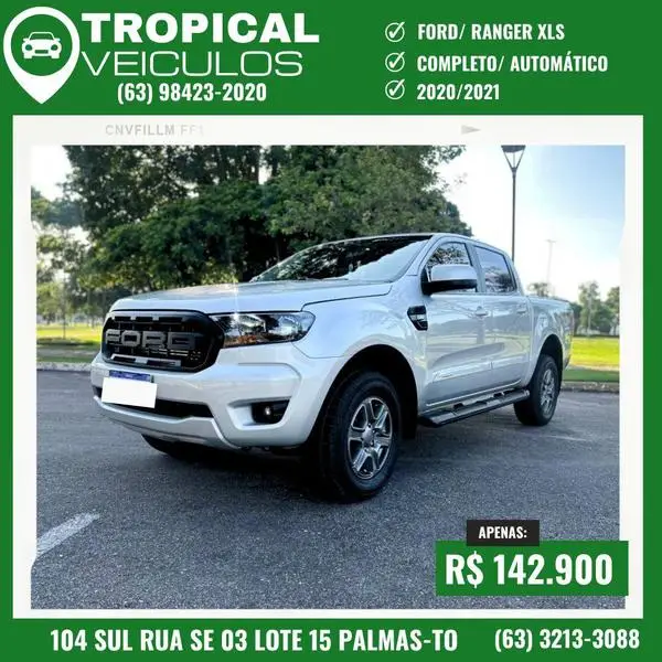 Carro Ford Ranger Cabine Dupla 2021 Limited 3.2 Turbodiesel 20V 4x4 (Aut)