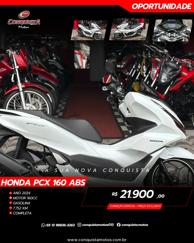 Moto Honda PCX 160 2024 ABS
