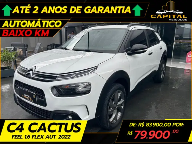Carro Citroën C4 Cactus 2022 1.6 Feel (Aut) (Flex)
