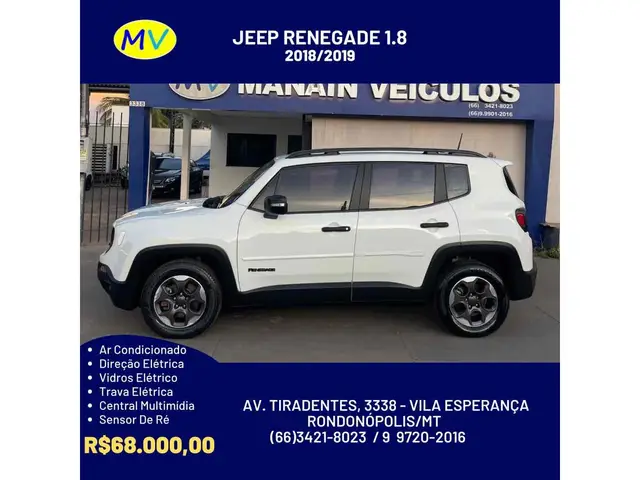 Carro Jeep Renegade 2019 1.8 (Aut) (Flex)