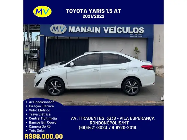 Carro Toyota Yaris Sedan 2022 1.5 XLS Connect CVT (Flex)
