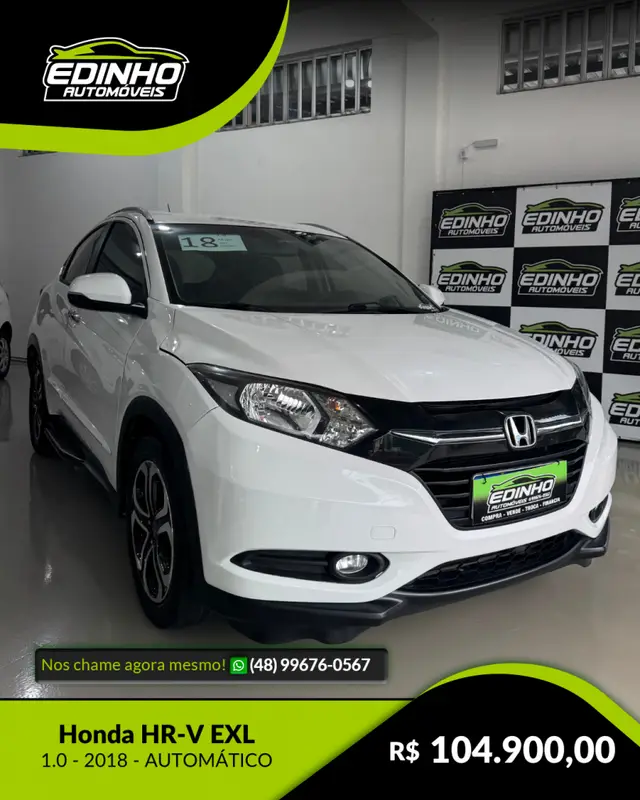 Carro Honda HR-V 2018 EXL CVT 1.8 I-VTEC FlexOne