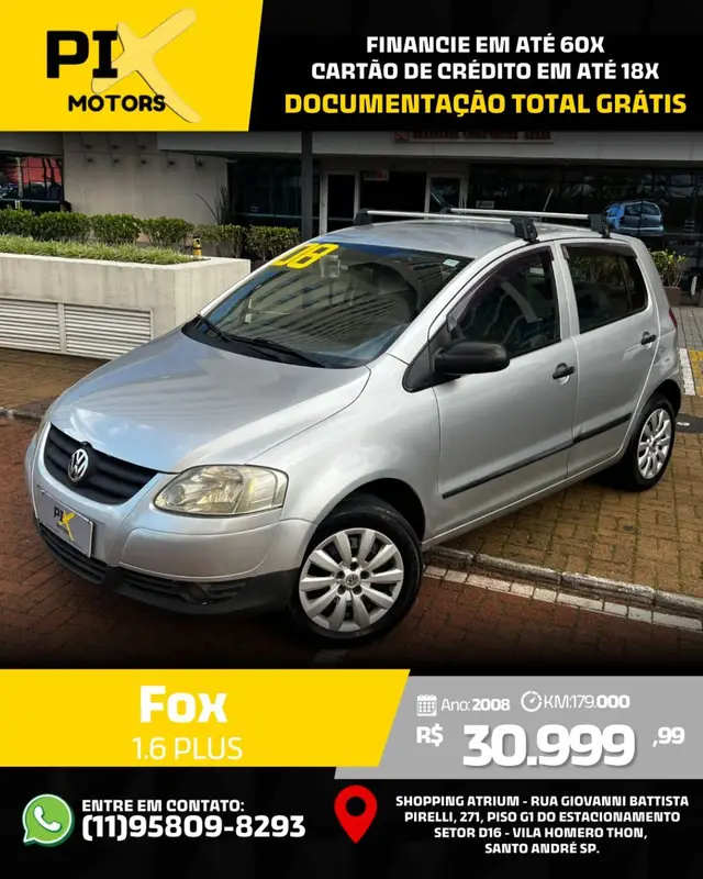 Carro Volkswagen Fox 2008 Plus 1.6 8V (Flex)