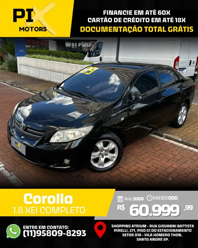 Carro Toyota Corolla 2009 Sedan XEi 1.8 16V (flex) (aut)