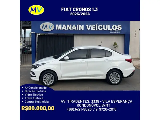 Carro Fiat Cronos 2024 Drive 1.3