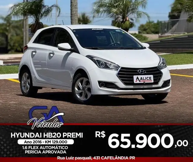 Carro Hyundai HB20 2016 1.6 Comfort Plus (Aut) (Flex)