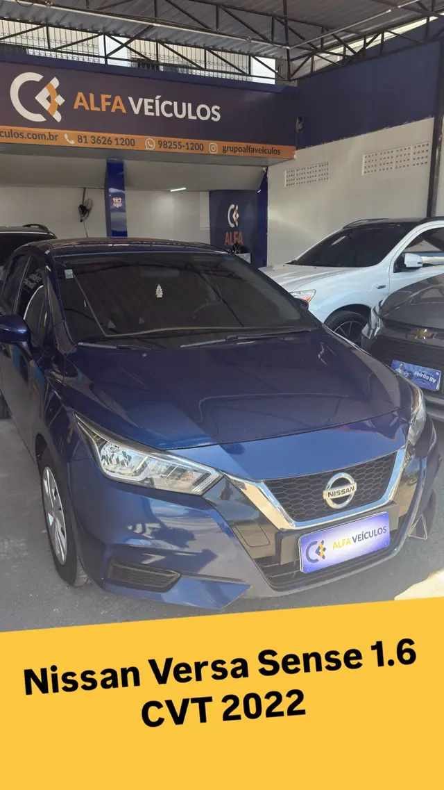 Carro Nissan Versa 2022 Sense 1.6 (Flex) (Aut)