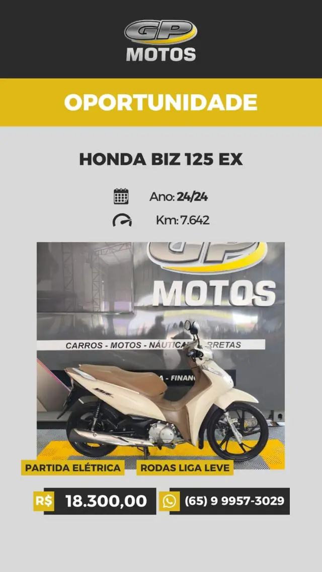 Moto Honda Biz 125i 2024 Flex