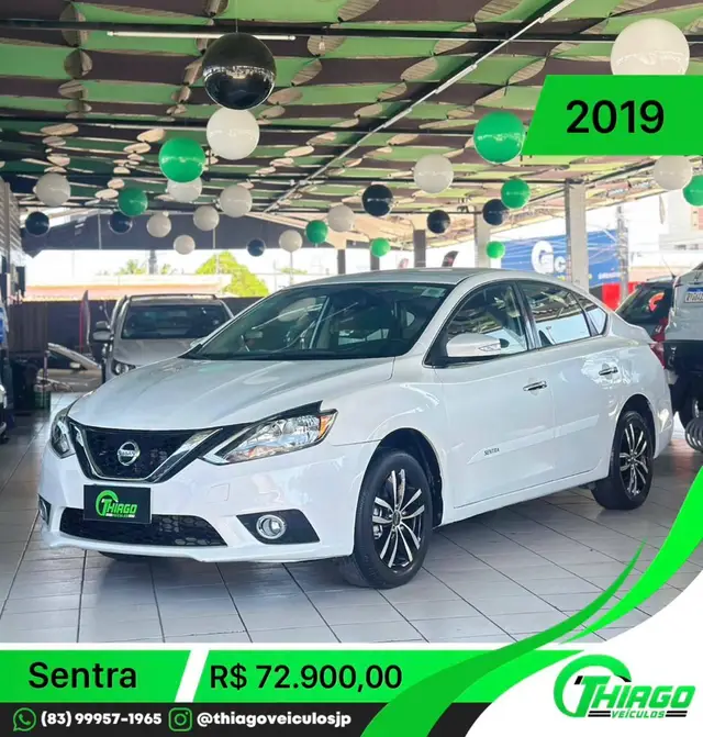 Carro Nissan Sentra 2019 S 2.0 16V CVT (Flex)