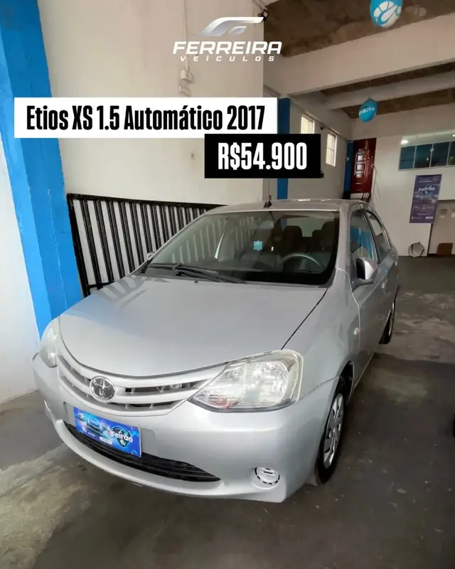 Carro Toyota Etios Sedan 2017 XS 1.5 (Aut) (Flex)