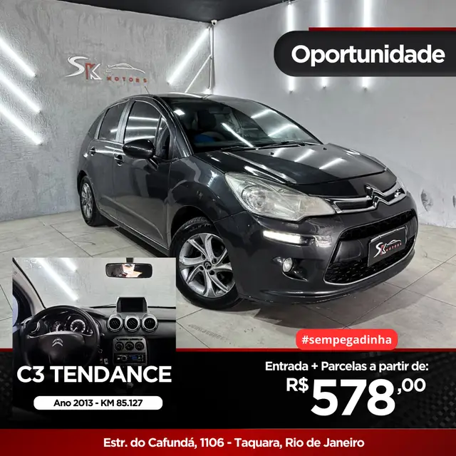 Carro Citroën C3 2013 Tendance 1.5 8V (Flex)
