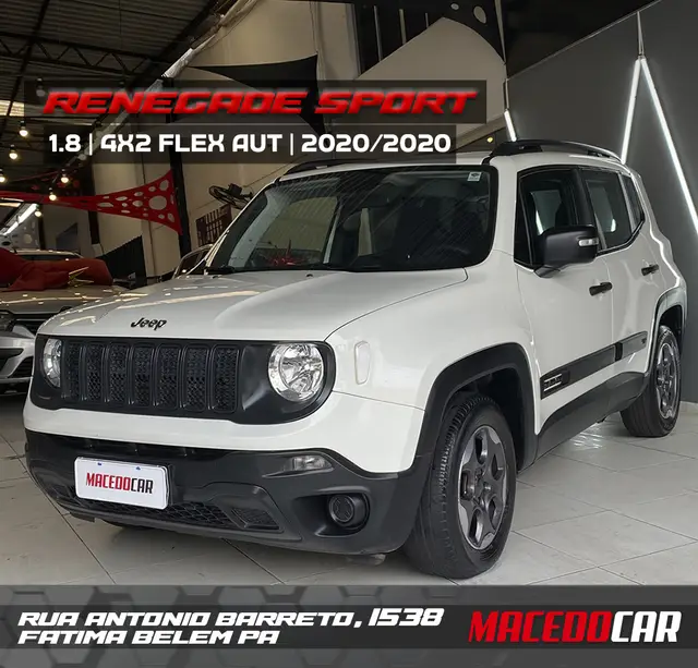 Carro Jeep Renegade 2020 Sport 1.8 4x2 (Aut) (Flex)