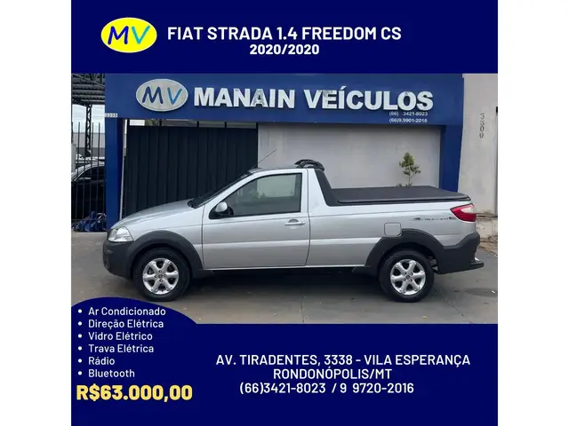 Carro Fiat Strada 2020 Freedom 1.4 CD (Flex)