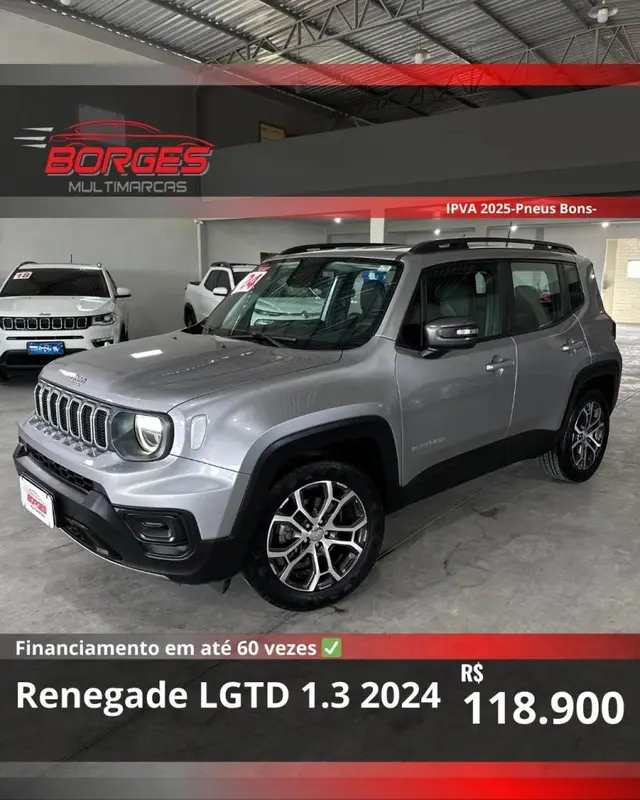 Carro Jeep Renegade 2024 Longitude T270 1.3 Turbo 4x2
