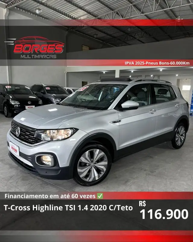 Carro Volkswagen T-Cross 2020 1.4 TSI Highline (Aut) (Flex)
