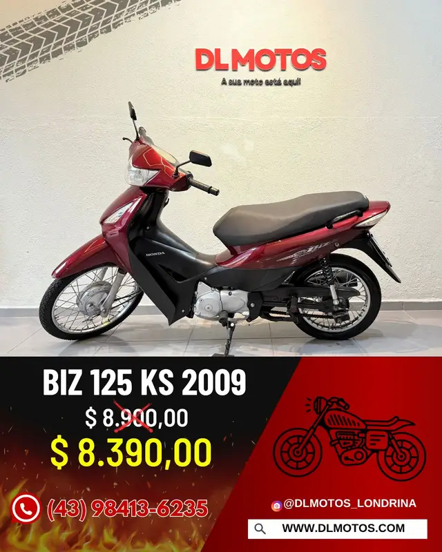 Moto Honda Biz 125 2009 Biz 125 KS