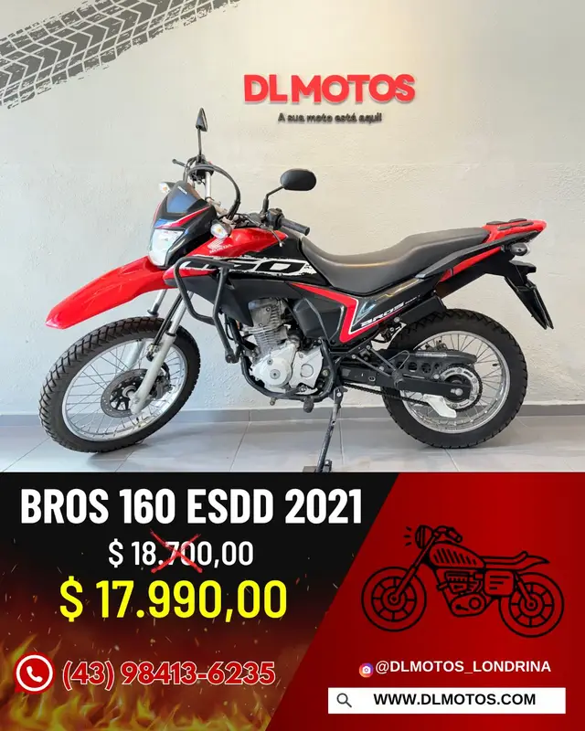 Moto Honda NXR 160 2021 Bros ESDD
