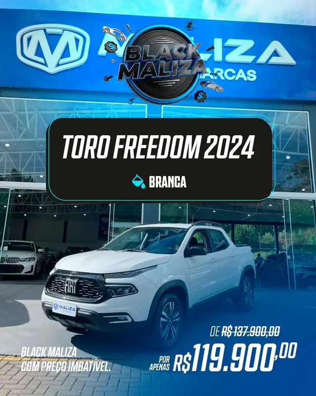 Carro Fiat Toro 2024 Freedom 1.3 Turbo 270