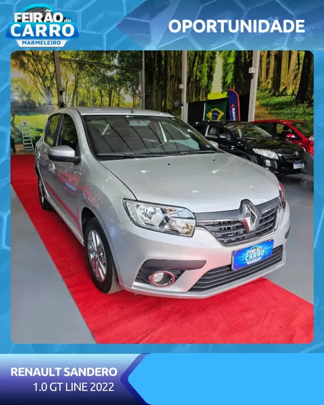 Carro Renault Sandero 2022 GT Line 1.0 12v (Flex)