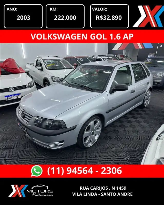 Carro Volkswagen Gol 2003 Power 1.6 8V (Álcool)